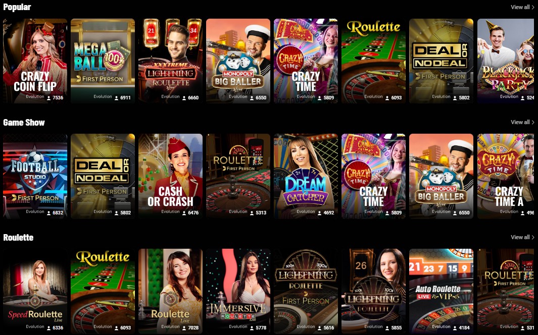 BetBusCoZa Live Dealer